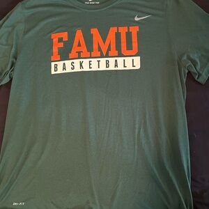 Nike Dri-FIT Dark Green FAMU Basketball Tee